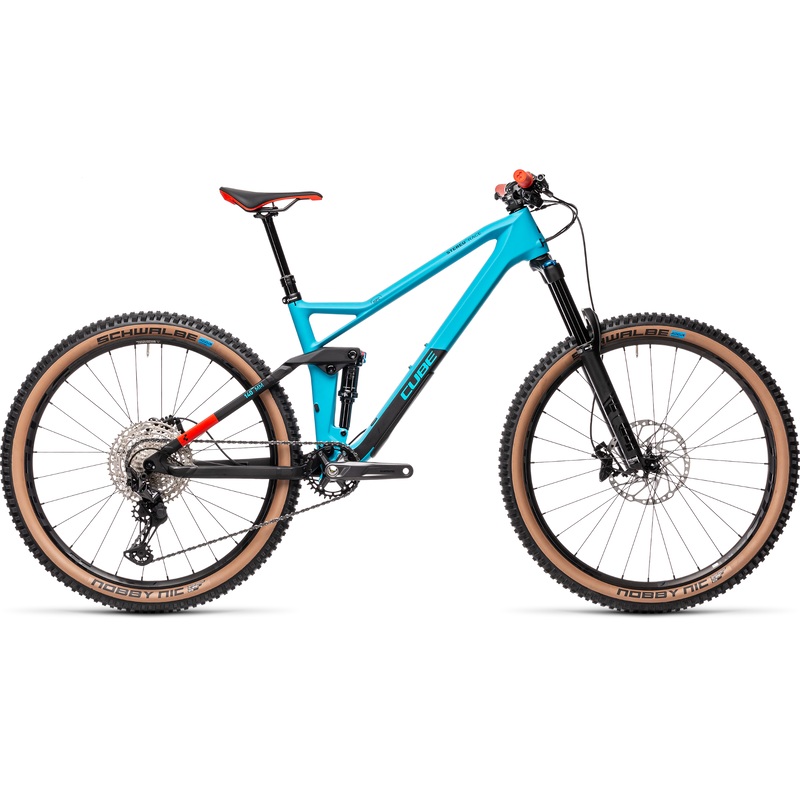 Cube Stereo 140 HPC Race 27.5 Mountain Bike Petrol/Red
