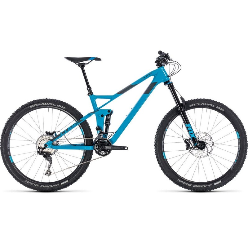 Cube Stereo 140 HPC Race Mountain Bike Blue/Grey (/)