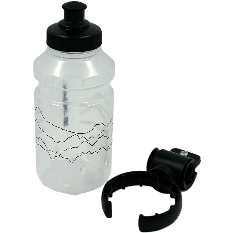 JetBlack Kids Bottle 350ml w/ Holder Clear
