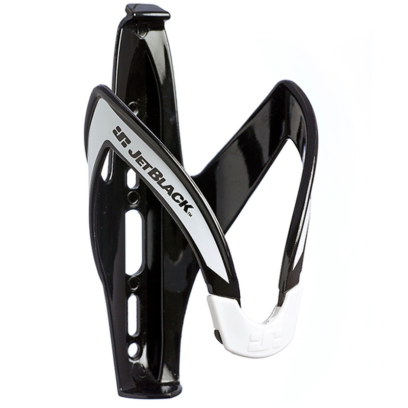 JetBlack Lightweight Bottle Cage Black/White