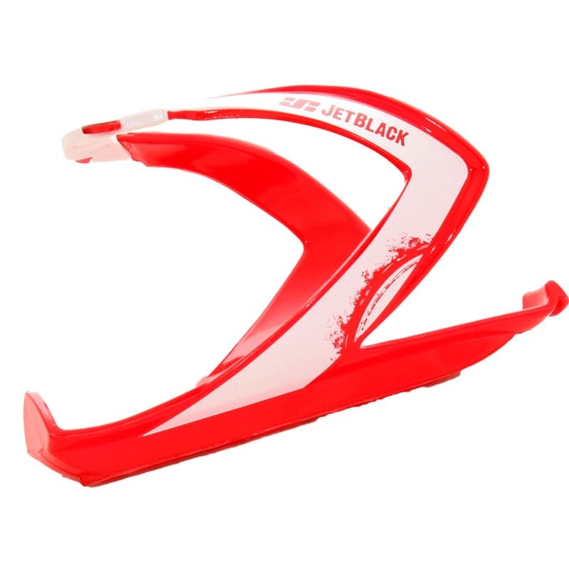 JetBlack Lightweight Bottle Cage Red/White