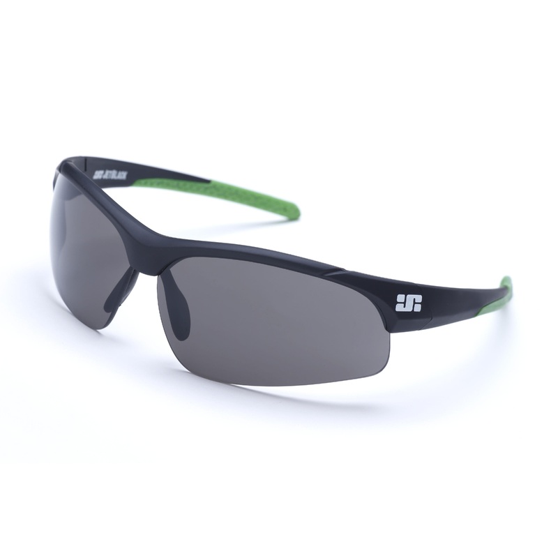 JetBlack Patrol Sunglasses Matte Black/Green