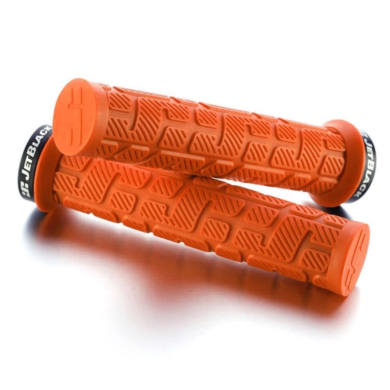JetBlack Rip LockOn Grips Orange