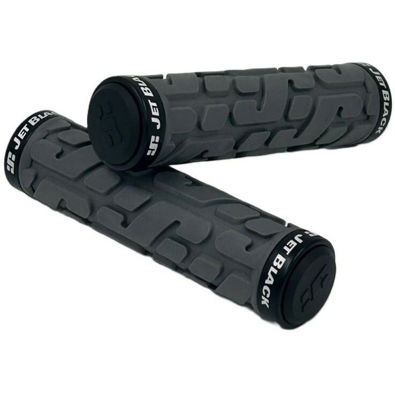 JetBlack Rivet Lock On Grips Grey/Black