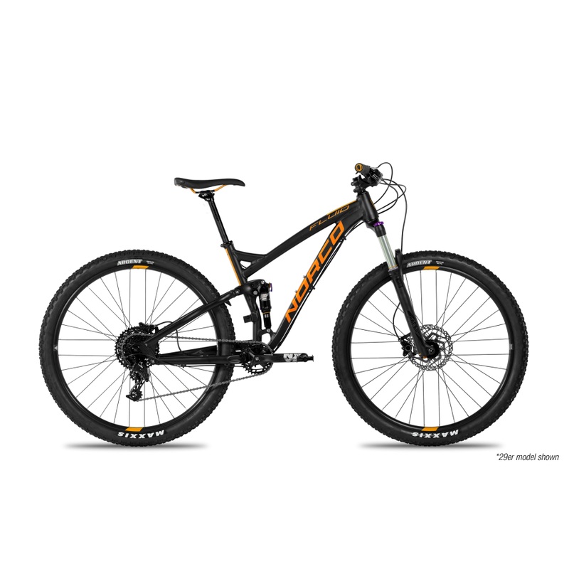 Norco Fluid 3 FS 27.5inch Mountain Bike Black Orange
