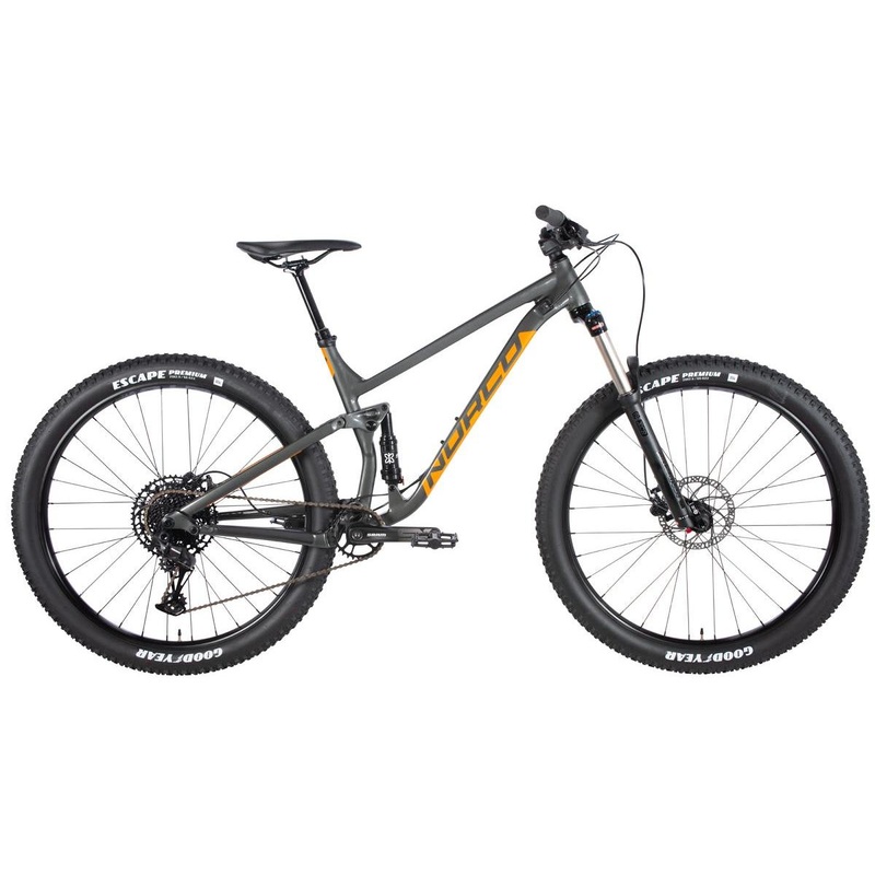 Norco Fluid 3 FS Mountain Bike Charcoal/Orange (2020)