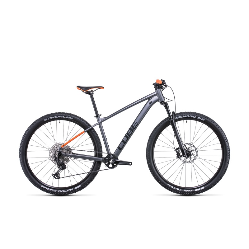Cube Reaction Pro Hardtail Mountain Bike Grey Orange