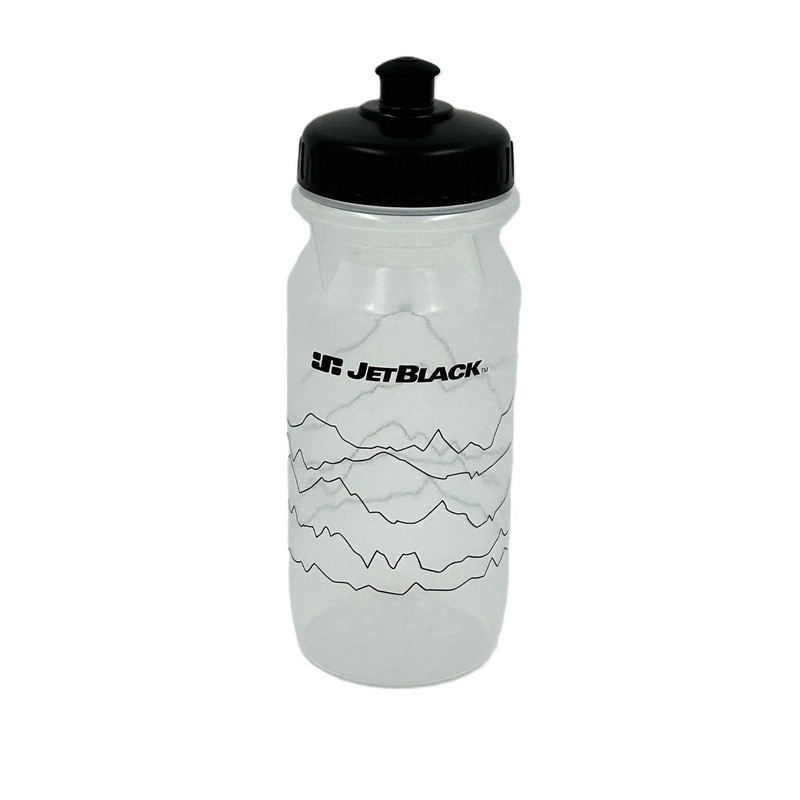JetBlack Comp Bottle 600ml Clear with Black Lid