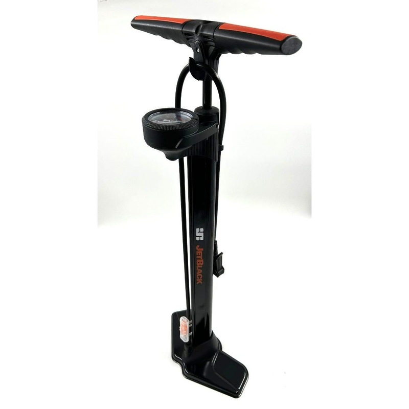 JetBlack Good Fella 2.0 Top Mounted Gauge Steel Floor Pump w/ Smart Head