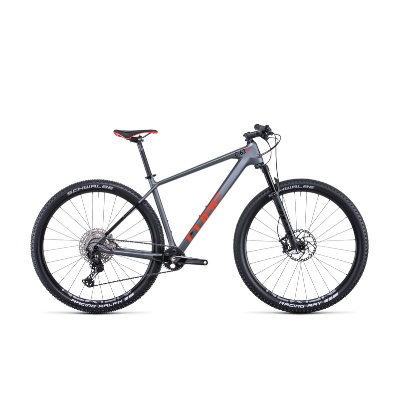 Cube Reaction C:62 Race Hardtail Mountain Bike Flashgrey Red