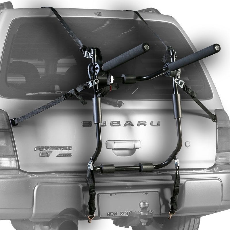 Jet Black Bike Carrier | Trunk Rack (3 Bike) [w/Bungee Cords]