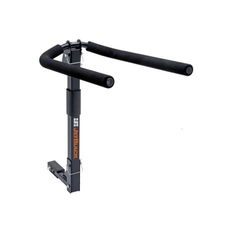 Jet Black JetRrack Double Folding Hitch 4 Bike Car Rack