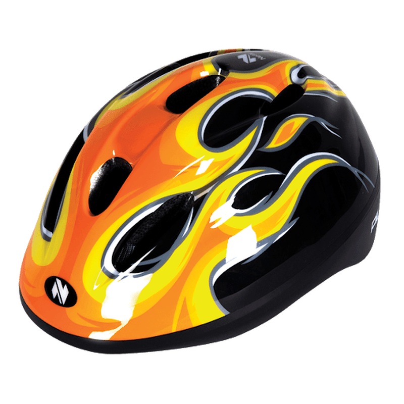 Netti Pilot Flame Kids Helmet (Black)