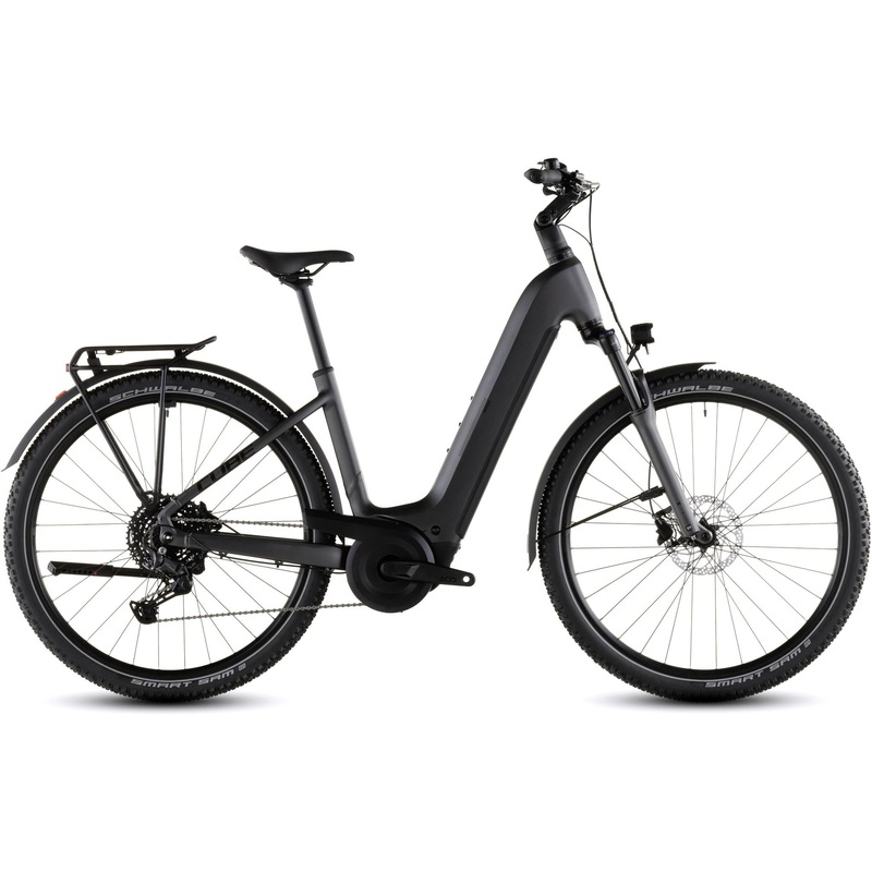 Cube Nuride Hybrid Performance Easy Entry 600 Electric Hybrid Bike Slabgrey'n'Black
