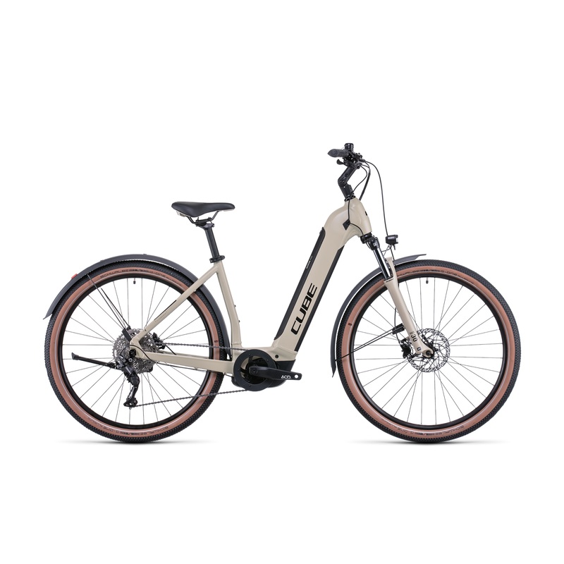 Cube Nuride Hybrid Pro 625 Allroad EasyEntry Electric Hybrid Bike Desert 'n' Black