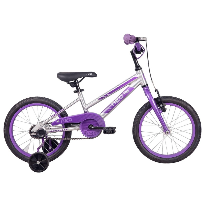 Neo+ Kids Bike 16'' Brushed Alloy Lavender/Purple Fade