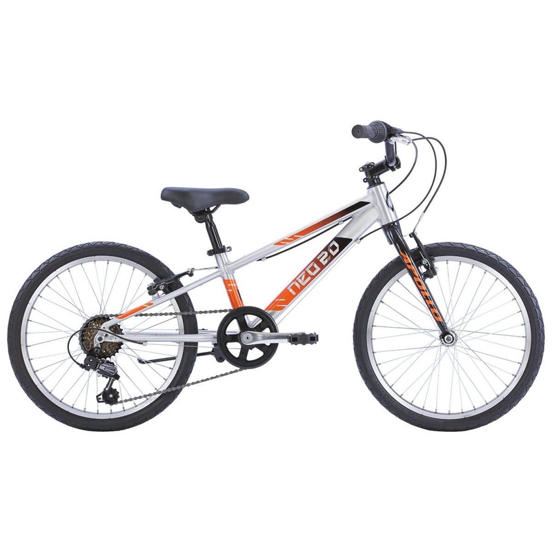 Neo Kids Bike 20'' 6-Speed Silver with Black Orange Fade