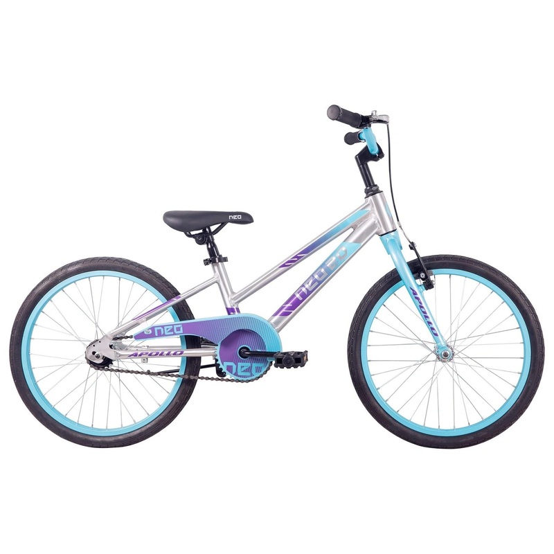 Neo+ Kids Bike 20'' Brushed Alloy Ice Blue/Purple Fade