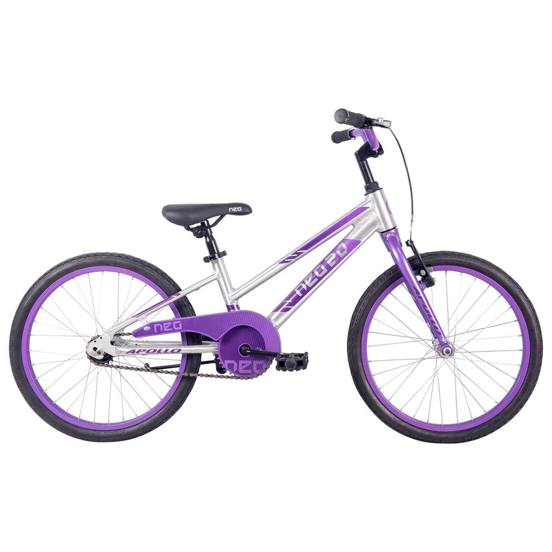 Neo+ Kids Bike 20'' Brushed Alloy Lavender/Purple Fade