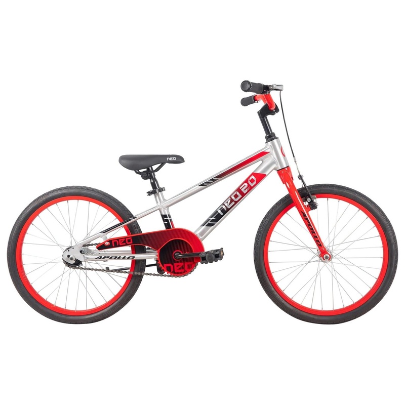 Neo+ Kids Bike 20'' Brushed Alloy Red/Black Fade
