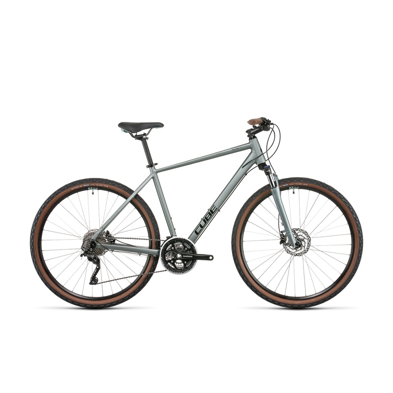 Cube Nature Pro Hybrid Bike Silvergreen Black