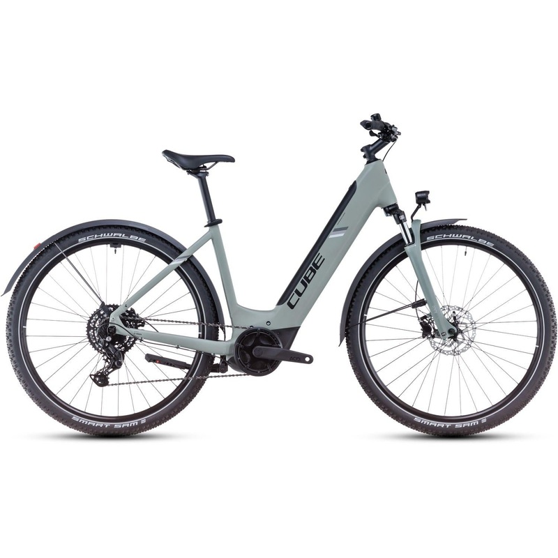 Cube Nuride Hybrid Performance 500 Easy Entry Allroad Electric Hybrid Bike Swampgrey'n'Black