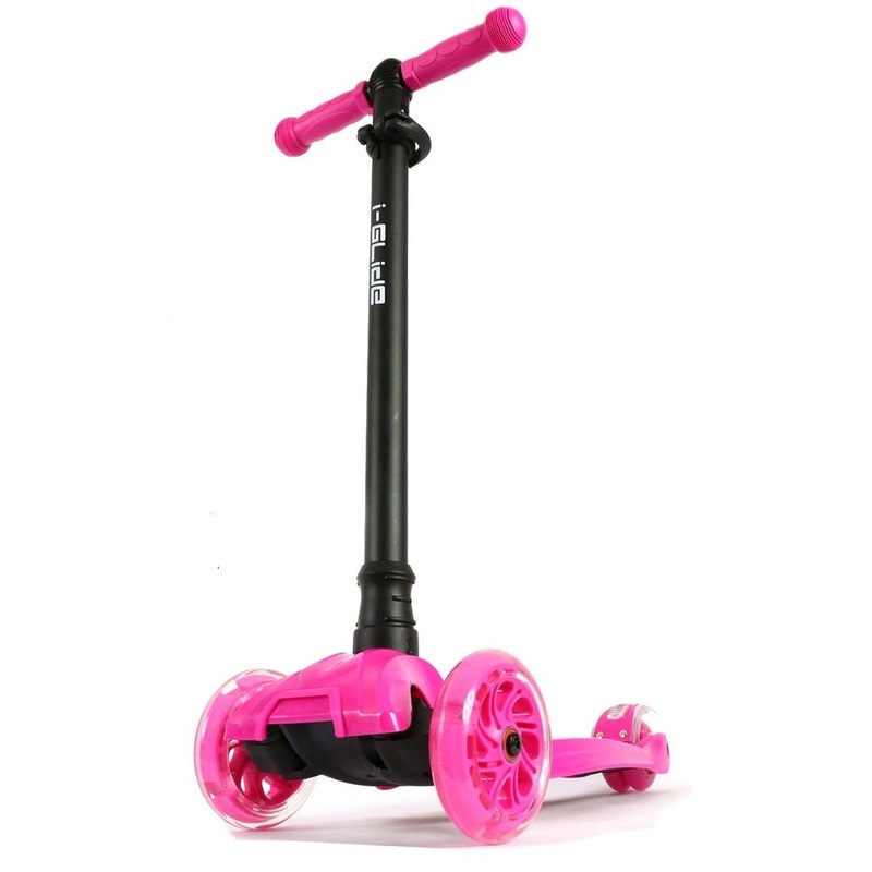 I-Glide with Lights Kids Scooter Pink