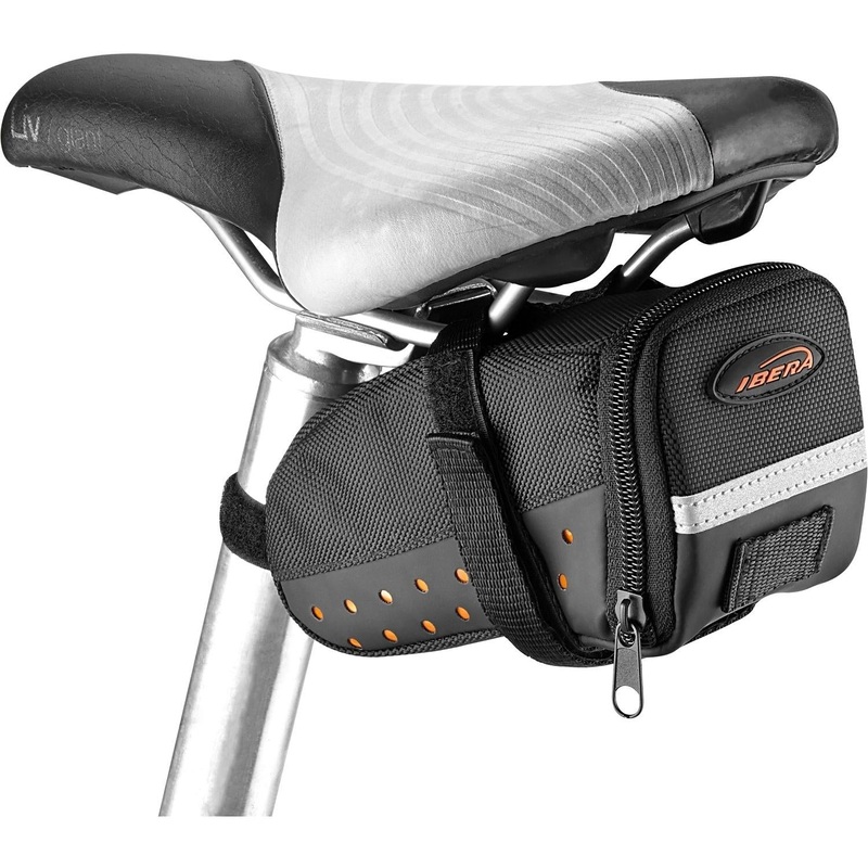 Ibera Lightweight Water Resistant Saddle Bag 1.0L Black