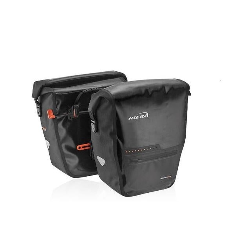 Ibera Pak Rak Single Waterproof Pannier Bag 15L Black