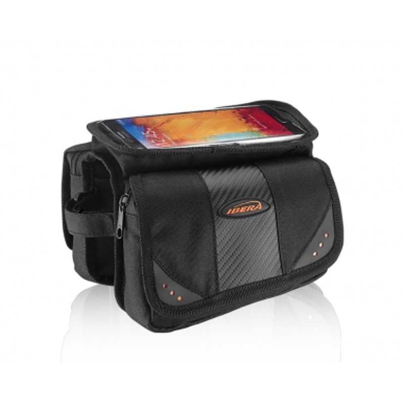 Ibera Top Tube Bag with Phone Case and Mini Panniers 1L