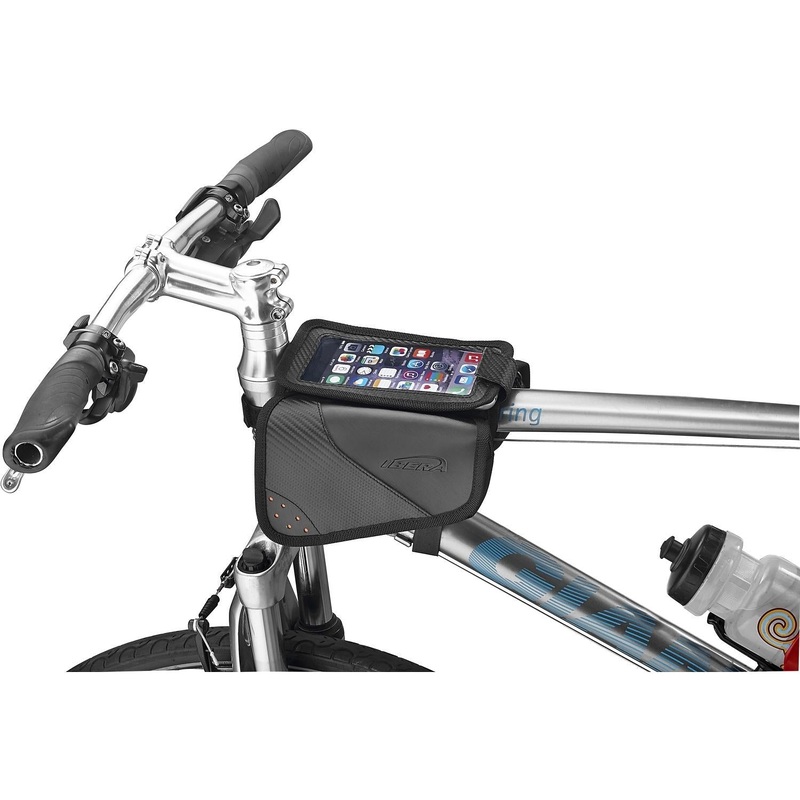 Ibera Top Tube Bag with Phone Sleeve and Mini Panniers