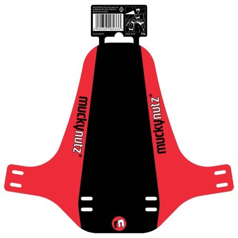 Mucky Nutz Face Front Mudguard Black/Red