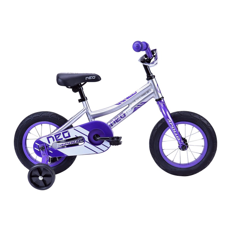 Neo Kids 12 Brushed Alloy/Purple/White