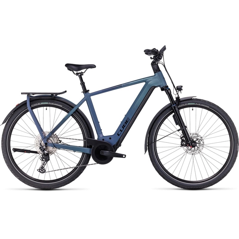 Cube Kathmandu Hybrid ABS 750 Electric Hybrid Bike Grey n Blue
