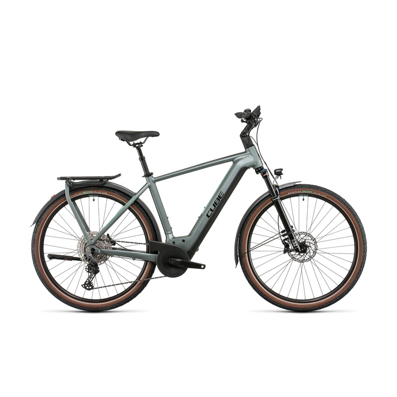 Cube Kathmandu Hybrid EXC 750 Hybrid Bike Silvergreen 'n' Black