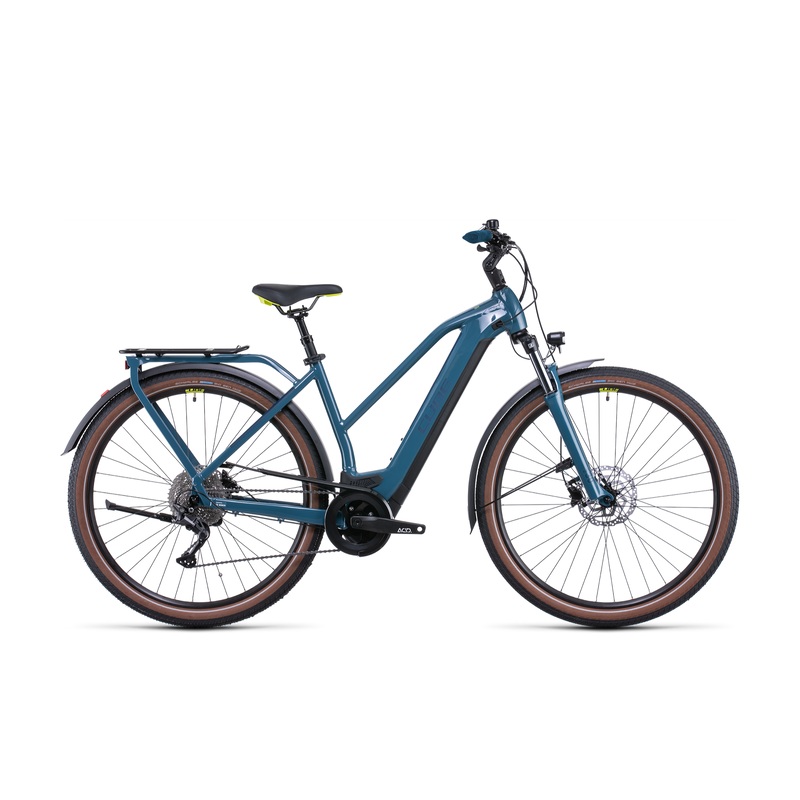 Cube Kathmandu Hybrid ONE 625 Trapeze Hybrid Bike Teal 'n' Lime