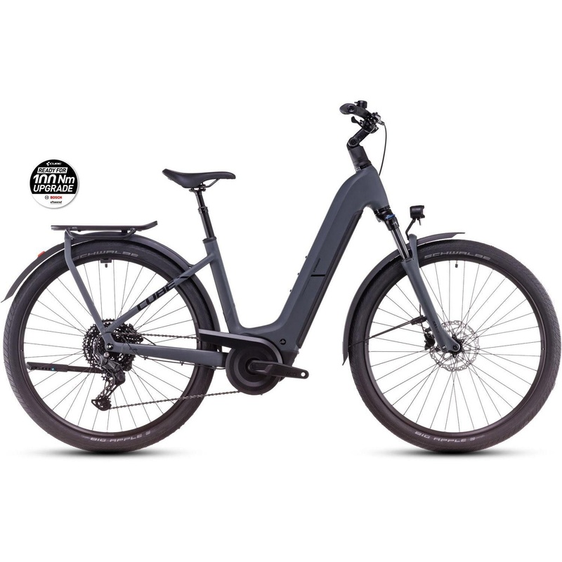 Cube Kathmandu Hybrid ONE 800 Easy Entry Electric Hybrid Bike Shadowgrey'n'Black