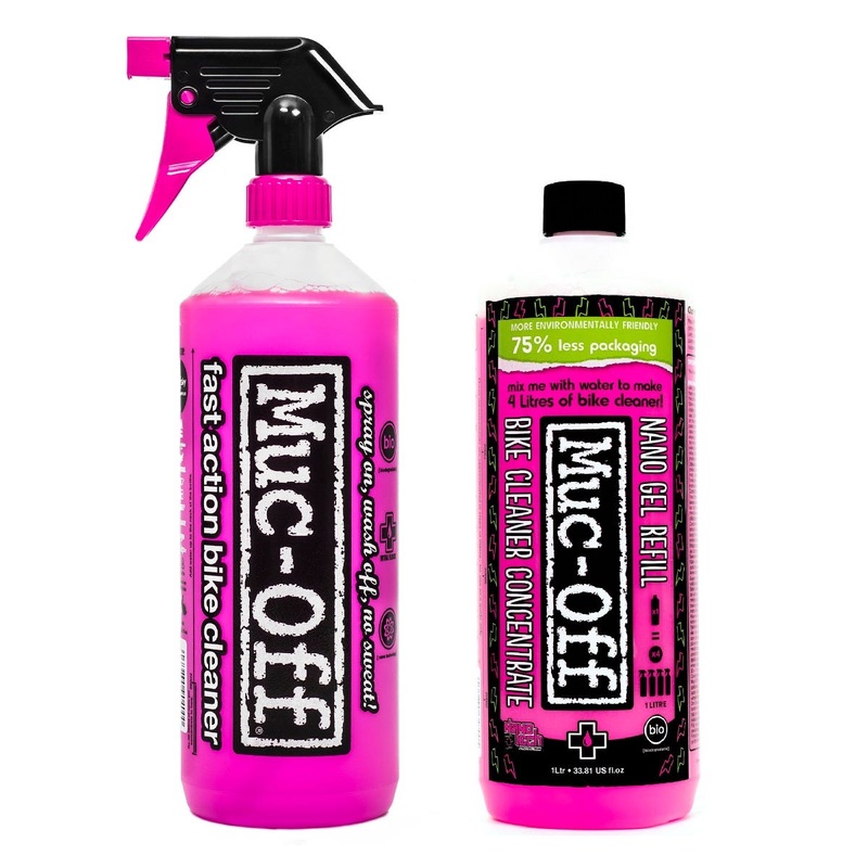 Muc-Off Nano Tech Bike Wash 1L + Bike Wash Concentrate 1L