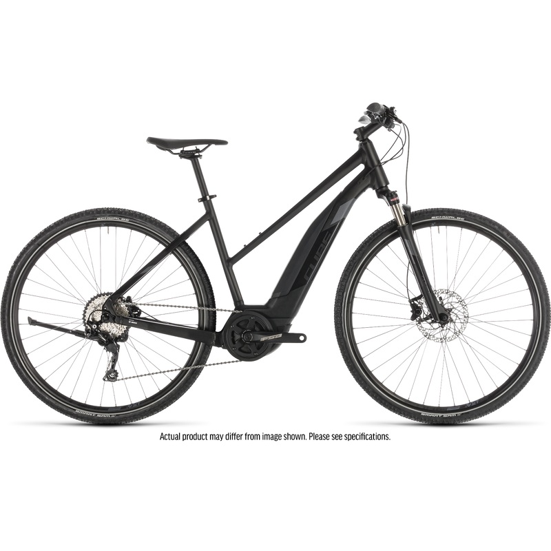 Cube Cross Hybrid EXC 500 Trapeze E-Hybrid Bike Black/Grey (2019)