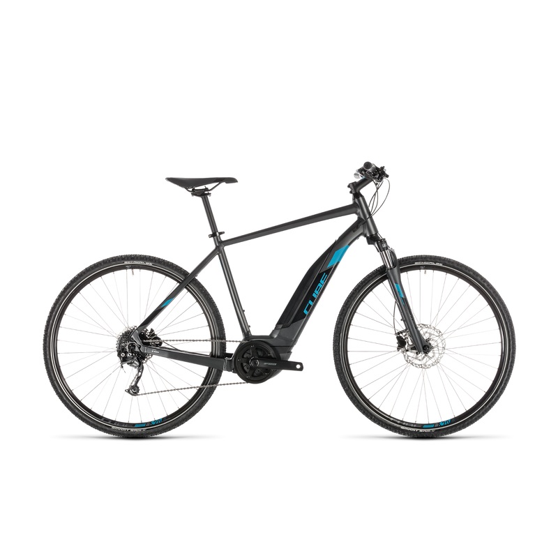 Cube Cross Hybrid One 400 Electric Hybrid Bike Iridium/Blue