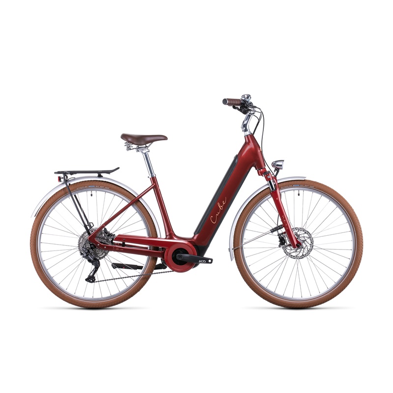 Cube Ella Ride Hybrid 500 EasyEntry Cruiser Bike Auburn Salmon