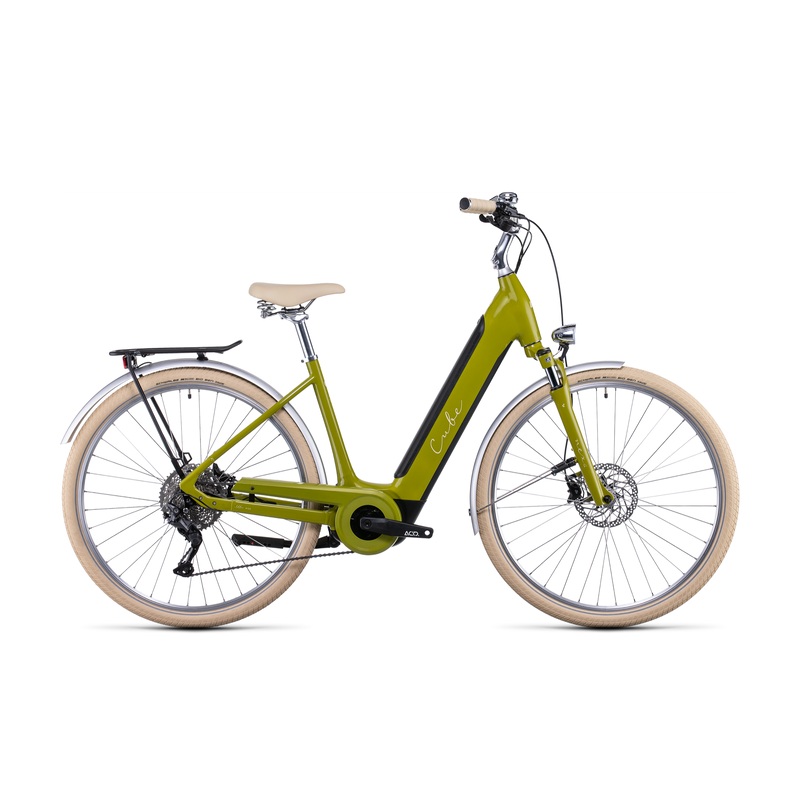 Cube Ella Ride Hybrid 500 EasyEntry Cruiser Bike Avocado Cream