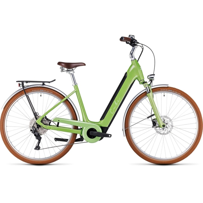 Cube Ella Ride Hybrid 500 Green Electric Comuter Bike Green