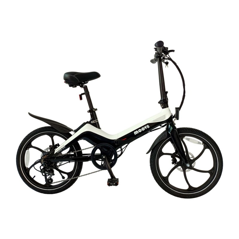 Moov8 MAG-20 Electric Folding Bike White/Black