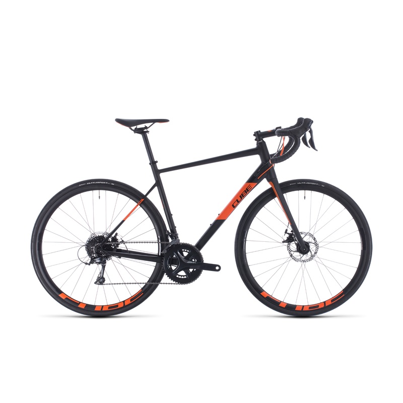 Cube Attain Pro Road Bike Black/Orange (2020)