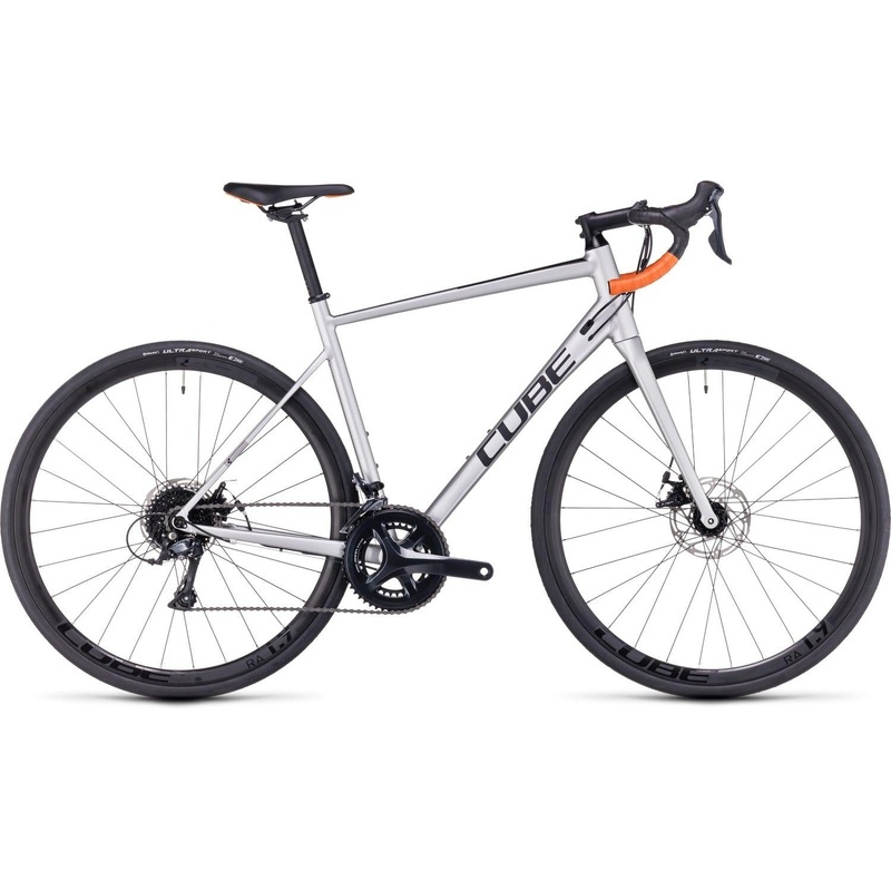 Cube Attain Pro Road Bike silver'n'orange