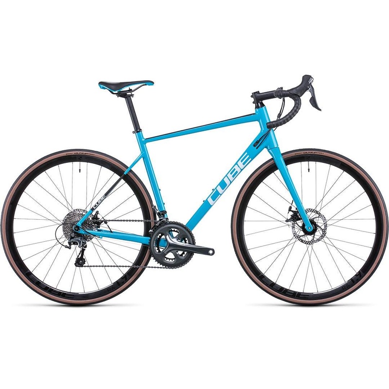 Cube Attain Race Road Bike Sky Blue 'n' Black