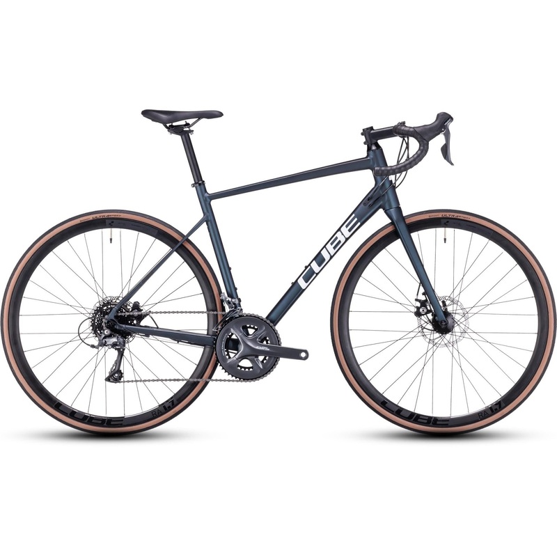 Cube Attain Road Bike Deep Blue'n'White