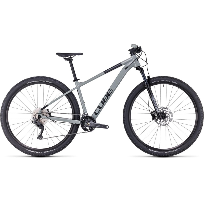 Cube Attention Hardtail Mountain Bike Swamp Grey 'n' Black