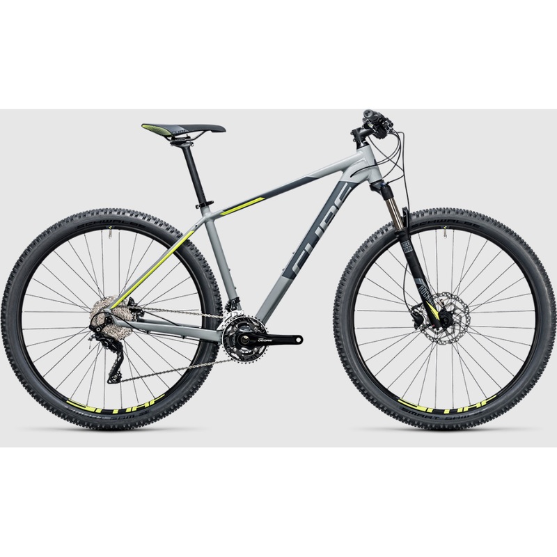 Cube Attention SL 2x 18in grey flashyellow 27.5 Mountain Bike (2017)